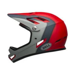 Casque Bell Sanction Rouge/Gris -Vélo Pièces Magasin casque bell sanction rouge gris 2