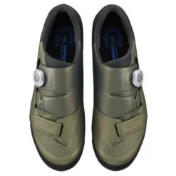 Chaussures VTT Shimano XC5 Vert Mousse -Vélo Pièces Magasin chaussures vtt shimano xc5 vert mousse 2