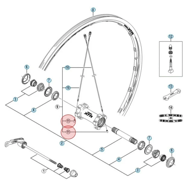 Ecrou De Rayon Shimano Y4CK89000 - (X1) 3 Ecrou De Rayon Shimano Y4CK89000 - (X1)
