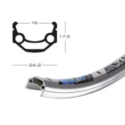 Jante Exal MX 19 28" 32 Trous